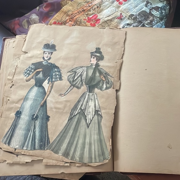Antique early designer of fashion industry album scrapbook - Picture 12 of 17